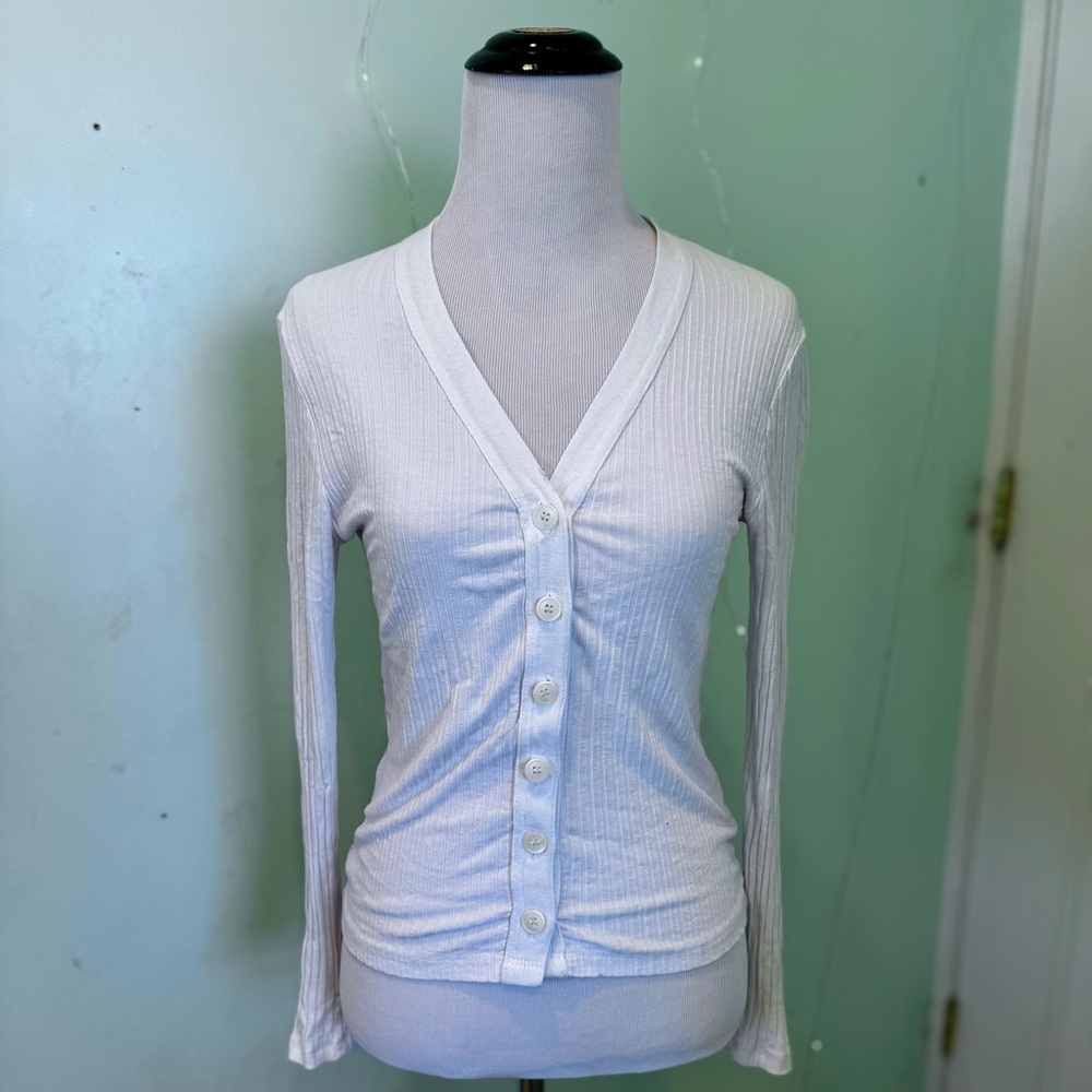 Culture Call Longsleeve White Button Up Top